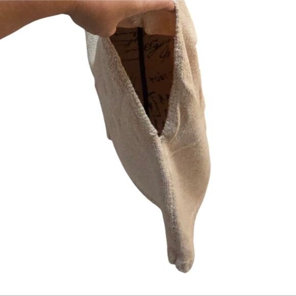 LOFT Cozy Beige Orange Varigated Turtleneck Sweater Cape Size‎ Medium - Picture 5 of 9